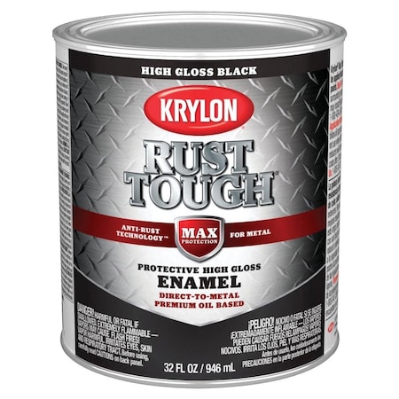 Krylon Black, Gloss, Oil, 32 oz K09705008